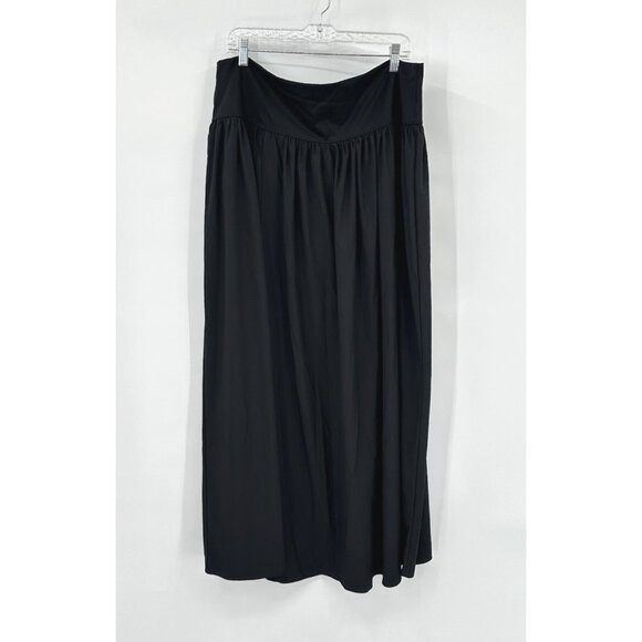 HALARA Breezeful High Waisted 2-in-1 Flowy Quick Dry Maxi Casual black plus 2X - Picture 4 of 13